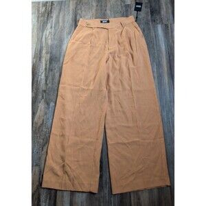 NWT NEW DKNY Palazzo Dress Pants Women's 10 Saddle Tan Wide Leg group 5j p3ek8q8
